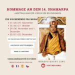 Hommage an den 14. Künzig Shamar Rinpoche: monatliche Ausstrahlung der Belehrungen des 14. Shamarpa, von September bis Dezember 2024