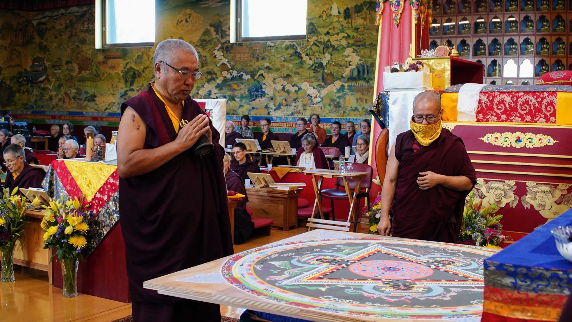 Accumulation de la pratique de Mahakala, en présence de Nendo Rinpoche, à Dhagpo Kundreul Ling