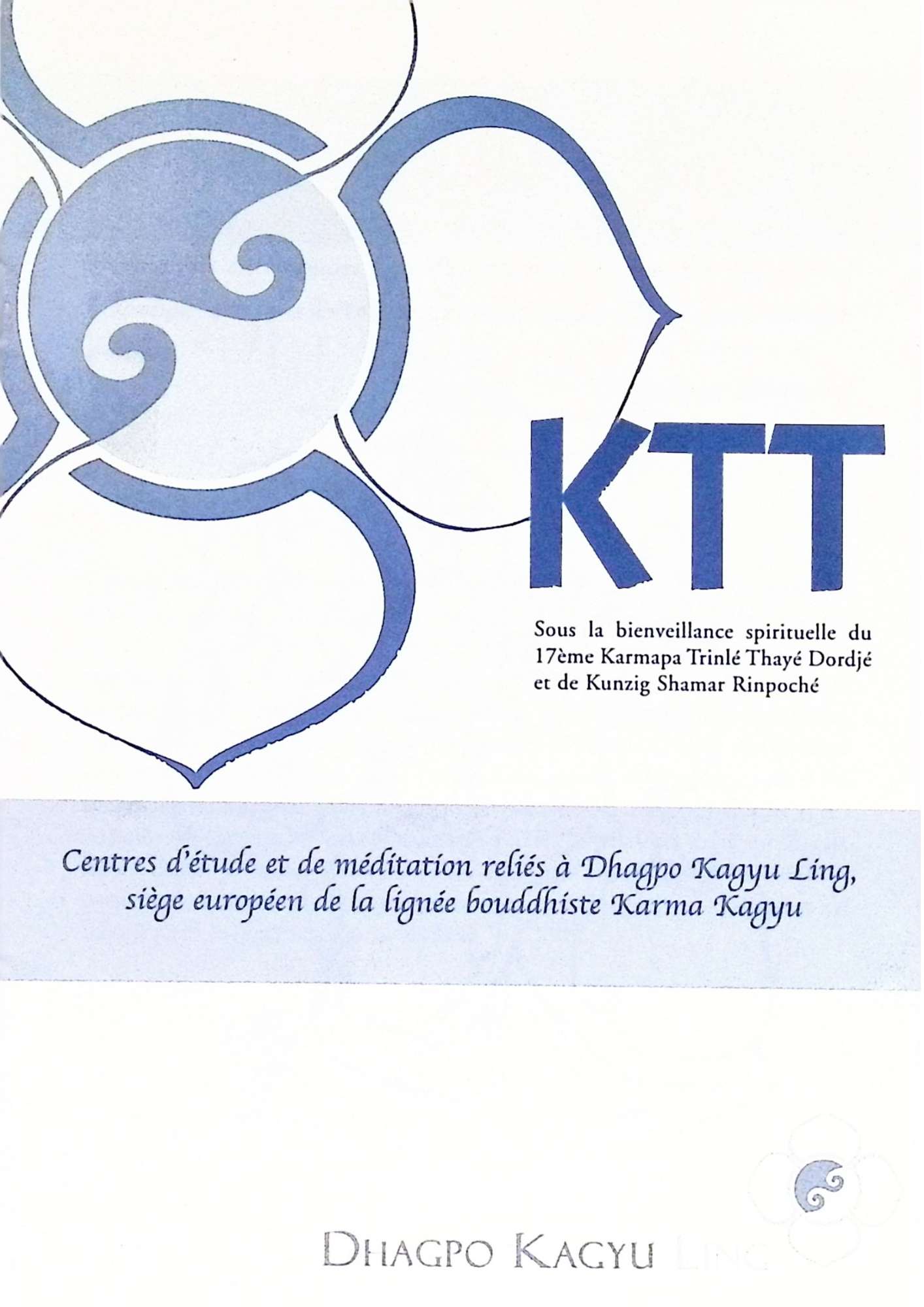 Couverture de la brochure de présentation KTT