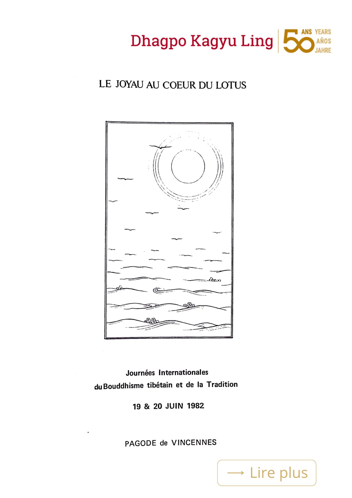 Tendrel 1_Enseignement_Tai_Sitou Programme Journées internationales bouddhisme tibétaine Pagode