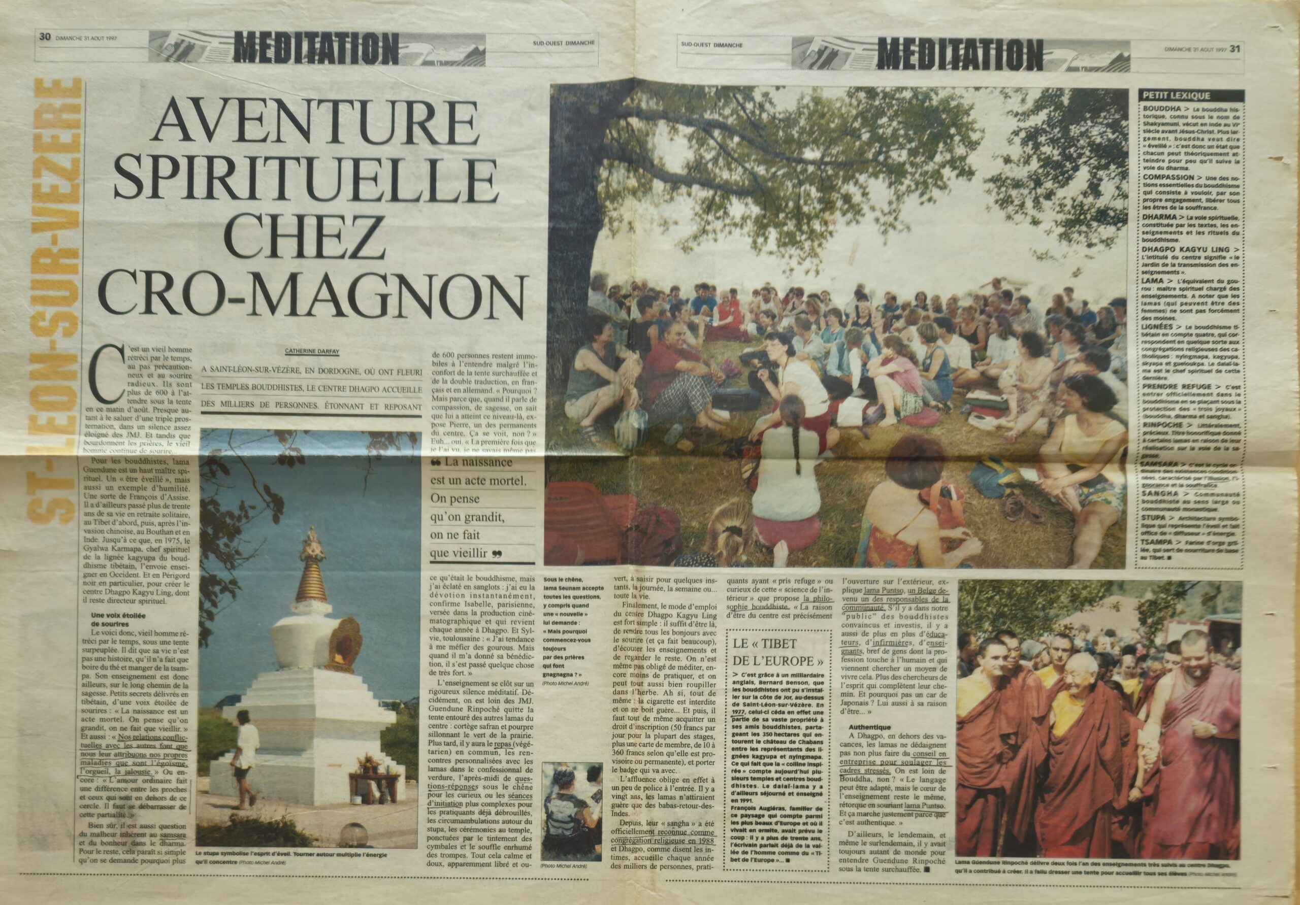 1997-08-31_Sud-Ouest_aventure spirituelle chez Cro-Magnon Programme d'été 1987