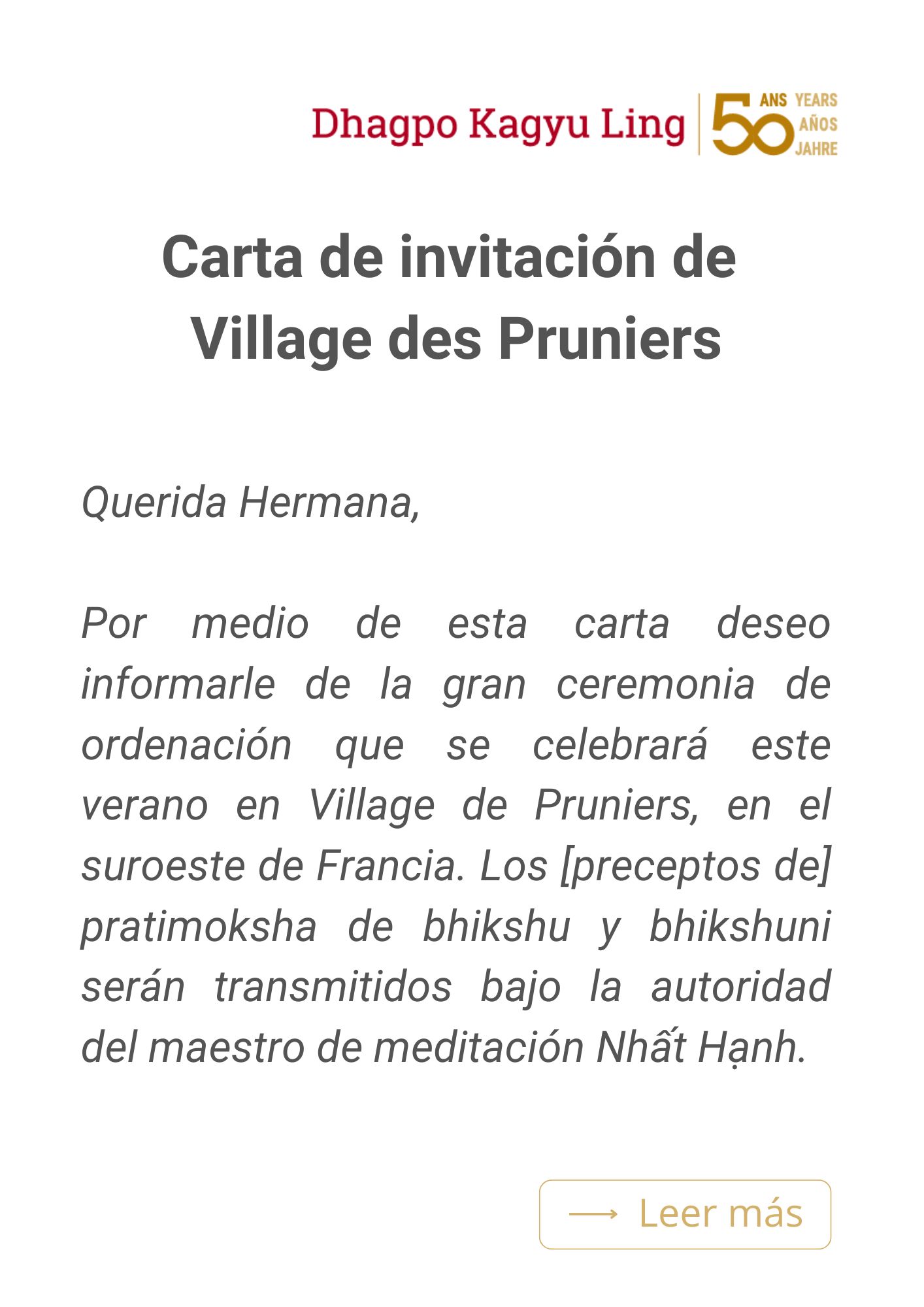 ES_Lettre invitation ordination_intro Premiere sortie de retraite 1987