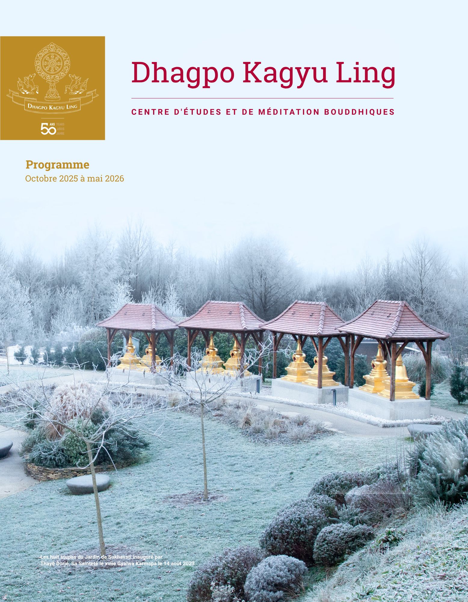 Nouveau programme de Dhagpo - Octobre 2023 à mai 2024