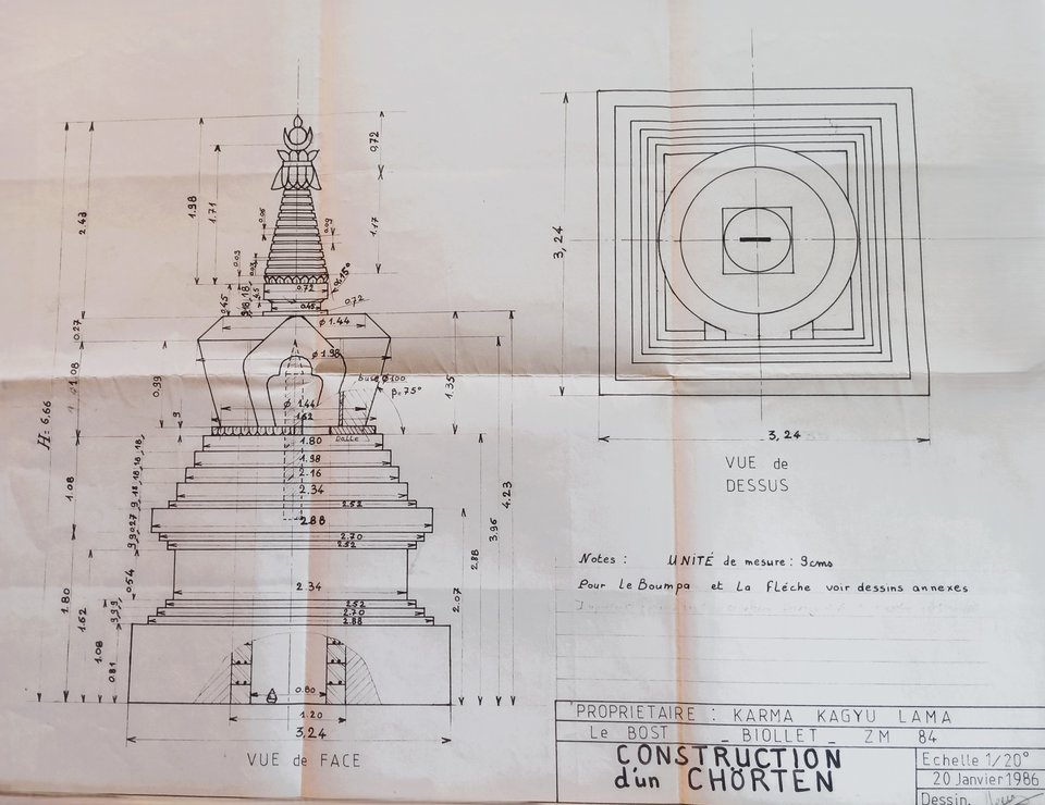 mars 1986_Plan 2 Stupa de l_éveil _KTL_Nhenry Premiere sortie de retraite 1987