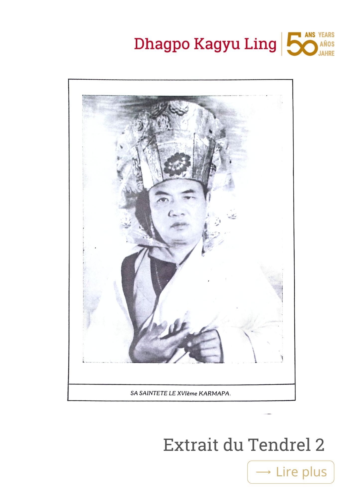 Tendrel 2_Crémation XVI Gyalwa Karmapa