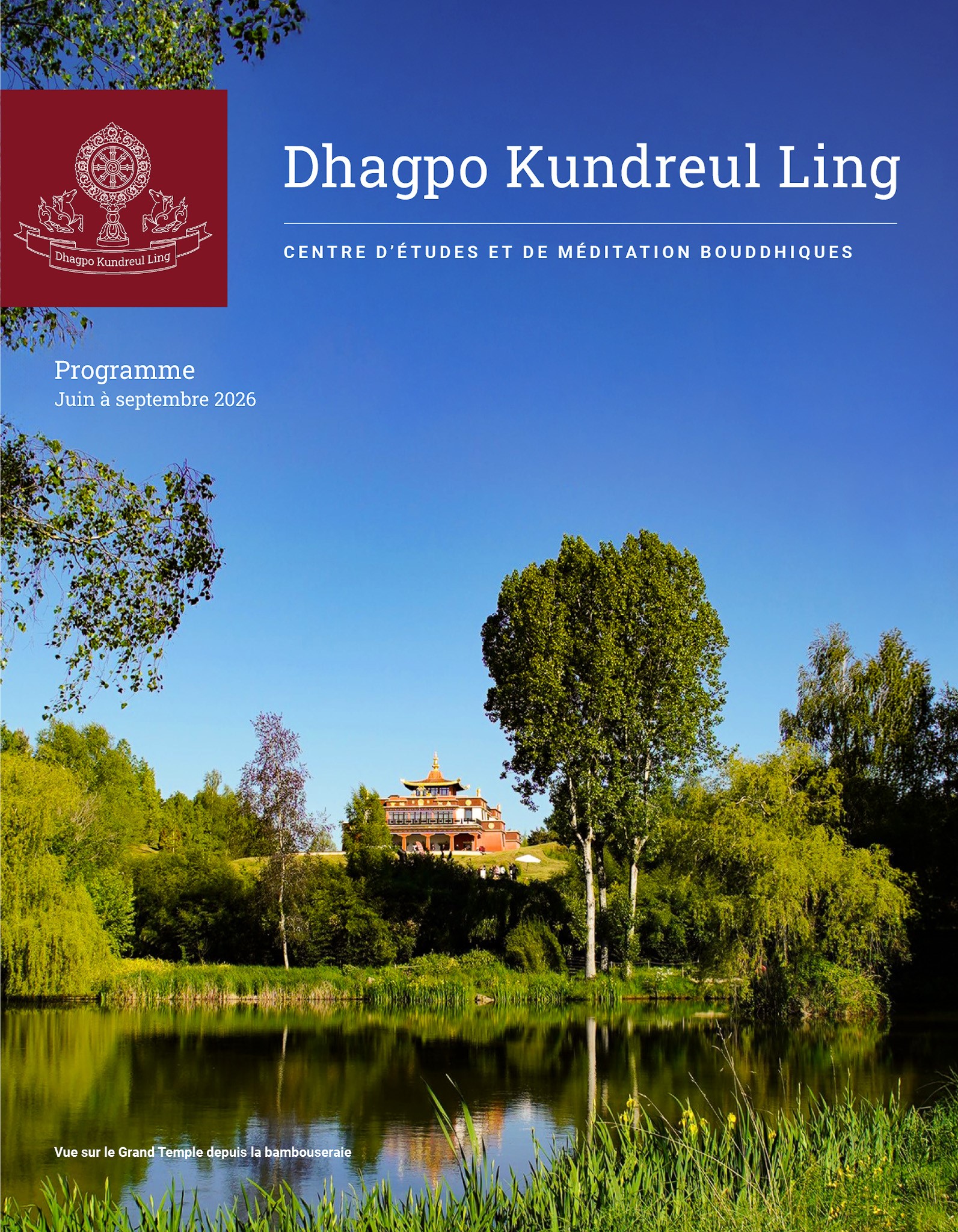 Nouveau programme de Dhagpo - Octobre 2023 à mai 2024