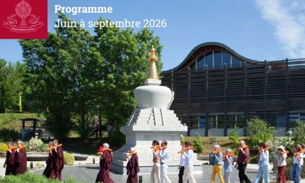Nouveau programme de Dhagpo de juin à septembre 2026